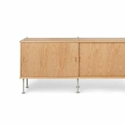 BM0253 Cabinet, 1953 -Designer Table Lamps Sales Carl Hansen Borge Mogensen BM0253 Cabinets Oak Oil Grey Frame