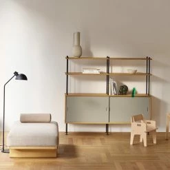 BM0253 Shelving System, Configuration 4, 1953 -Designer Table Lamps Sales Carl Hansen Borge Mogensen BM0253 Configuration