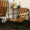 Desert Kids Chair -Designer Table Lamps Sales Ferm Living Desert Chair Kids Black Stripe 2
