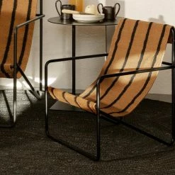 Desert Kids Chair -Designer Table Lamps Sales Ferm Living Desert Chair Kids Sand Frame Black Stripe 6