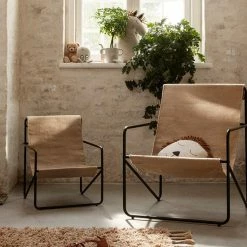 Desert Kids Chair -Designer Table Lamps Sales Ferm Living Desert Chair Kids Sand Frame Cashmere Sand 2