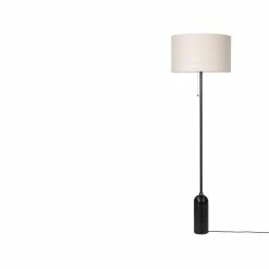 Gravity Floor Lamp, 2019 -Designer Table Lamps Sales Gravity FloorLamp BlackenedSteel Canvas