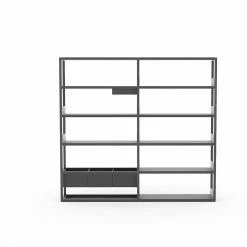 Lap Shelving -Designer Table Lamps Sales High Black frame with black metal Large 1xDisplay and 1xSt