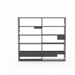 Lap Shelving -Designer Table Lamps Sales High Black frame with black metal Large Storage