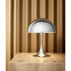 Panthella Mini Table Lamp, 1971 30 Panthella Mini Table Lamp, 1971 -Designer Table Lamps Sales Louis Poulsen Verner Panton Panthella Mini Table Lamp Chrome 2