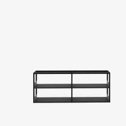 Lap Shelving -Designer Table Lamps Sales Low Black frame with black metal Large Display