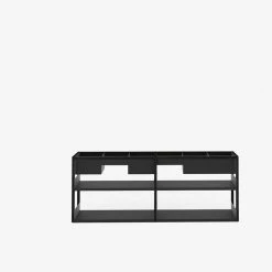 Lap Shelving -Designer Table Lamps Sales Low Black frame with black metal Large Storage
