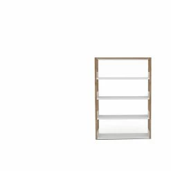 Lap Shelving -Designer Table Lamps Sales Medium Oak frame with white metal Small Display 020935bc 8da0 43af 91cc 7cdacf7833ca