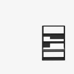 Lap Shelving -Designer Table Lamps Sales MediumBlack frame with black metal Small Storage