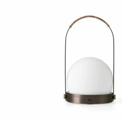 Carrie Table Lamp, Leather