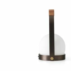 Carrie Table Lamp, Leather -Designer Table Lamps Sales Menu NORM architects Carrie Portable Lamp brushed brass 4 6b8c99f9 d46e 40f3 9545 f08826077947