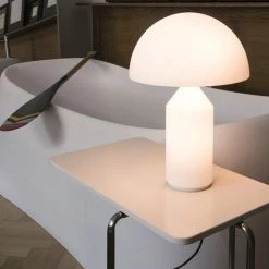 Atollo Glass, 1977 -Designer Table Lamps Sales Oluce Vico Magistretti Atollo 235 336 237 4