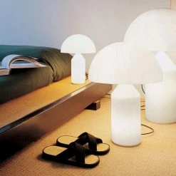 Atollo Glass, 1977 -Designer Table Lamps Sales Oluce Vico Magistretti Atollo 235 336 237 6