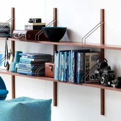 Royal System Shelving, 1948 6 Royal System Shelving, 1948 -Designer Table Lamps Sales RS 5s walnut low side styled 1