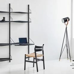System Ultra - Shelves, 1957 -Designer Table Lamps Sales SYSTEM ULTRA shelves black powder coated steel 2