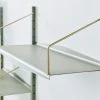 System Ultra - Shelves, 1957 -Designer Table Lamps Sales SYSTEM ULTRA shelvesgreen powder coated steel brass 2