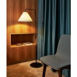 Funiculi Floor Lamp With Fabric Shade, 2018 -Designer Table Lamps Sales marset funiculi floor fabric 2