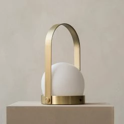 Carrie Table Lamp, Brushed Brass -Designer Table Lamps Sales menu norm architects carrie table lamp brushed brass 4