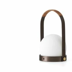 Carrie Table Lamp, Leather -Designer Table Lamps Sales menu norm architects carrie table lamp leather brushed brass 3