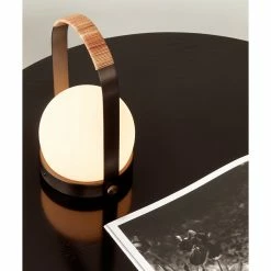Carrie Table Lamp, Leather -Designer Table Lamps Sales menu norm architects carrie table lamp leather brushed brass 5
