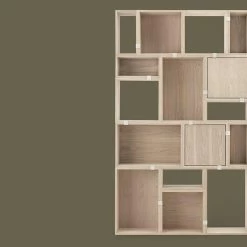 Stacked Shelving With Door