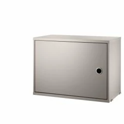 String Cabinet, Swing Door -Designer Table Lamps Sales string swing door cabinet beige 1