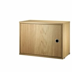 String Cabinet, Swing Door -Designer Table Lamps Sales string swing door cabinet oak 1
