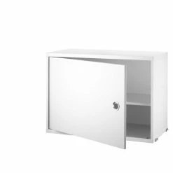 String Cabinet, Swing Door -Designer Table Lamps Sales string swing door cabinet white 1