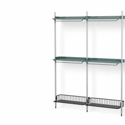 Pier Shelving System, Combination 1032 - 2 Columns -Designer Table Lamps Sales twentytwentyone HAY Ronan and Erwan Bouroullec Pier Shelving combination 1032 12