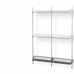 Pier Shelving System, Combination 1032 - 2 Columns -Designer Table Lamps Sales twentytwentyone HAY Ronan and Erwan Bouroullec Pier Shelving combination 1032 8