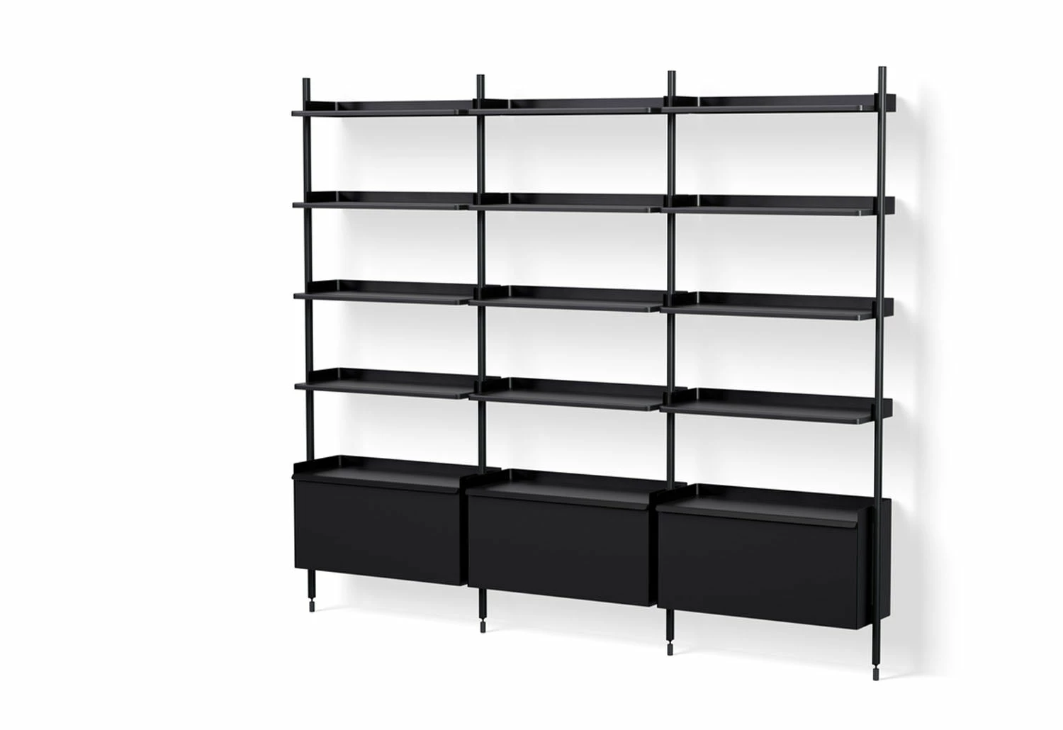 Pier Shelving System, Combination 123 - 3 Columns 3 Pier Shelving System, Combination 123 - 3 Columns