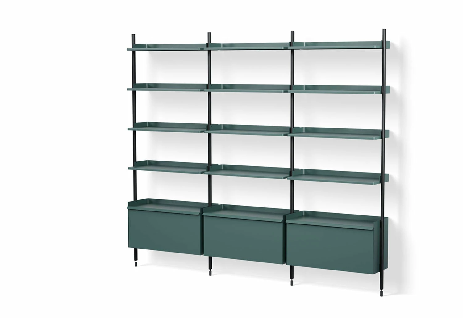 Pier Shelving System, Combination 123 - 3 Columns 6 Pier Shelving System, Combination 123 - 3 Columns - Image 4