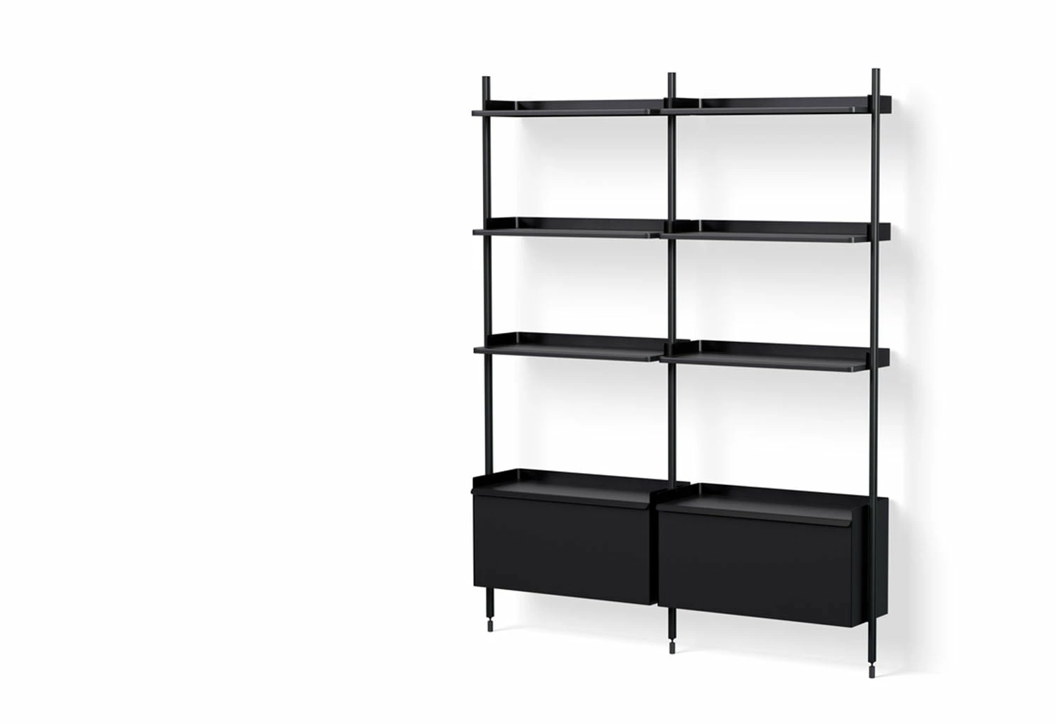 Pier Shelving System, Combination 132 - 2 Columns 3 Pier Shelving System, Combination 132 - 2 Columns