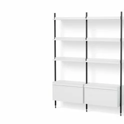 Pier Shelving System, Combination 132 - 2 Columns 10 Pier Shelving System, Combination 132 - 2 Columns -Designer Table Lamps Sales twentytwentyone HAY Ronan and Erwan Bouroullec Pier Shelving combination 132 3