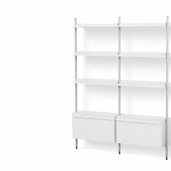 Pier Shelving System, Combination 132 - 2 Columns 11 Pier Shelving System, Combination 132 - 2 Columns -Designer Table Lamps Sales twentytwentyone HAY Ronan and Erwan Bouroullec Pier Shelving combination 132 4