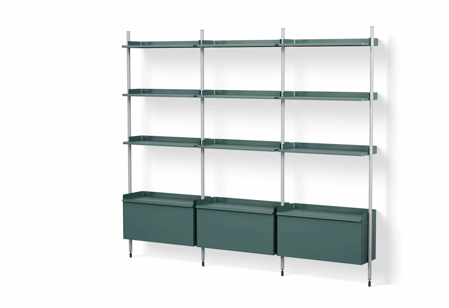 Pier Shelving System, Combination 133 - 3 Columns 3 Pier Shelving System, Combination 133 - 3 Columns