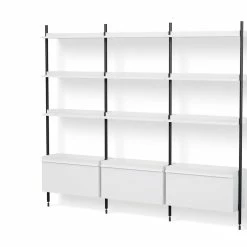 Pier Shelving System, Combination 133 - 3 Columns 16 Pier Shelving System, Combination 133 - 3 Columns -Designer Table Lamps Sales twentytwentyone HAY Ronan and Erwan Bouroullec Pier Shelving combination 133 9