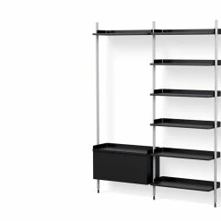 Pier Shelving System, Combination 152 - 2 Columns