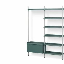 Pier Shelving System, Combination 152 - 2 Columns -Designer Table Lamps Sales twentytwentyone HAY Ronan and Erwan Bouroullec Pier Shelving combination 152 6