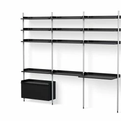 Pier Shelving System, Combination 23 - 3 Columns
