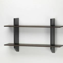 Rayonnage Mural Shelf, 1936 -Designer Table Lamps Sales twentytwentyone vitra jean prouve royannage mural deep black dark solid oak 1