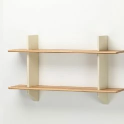 Rayonnage Mural Shelf, 1936 -Designer Table Lamps Sales twentytwentyone vitra jean prouve royannage mural prouve blanc colombe light solid oak 1