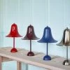 Pantop Table Lamp -Designer Table Lamps Sales verpan verner panton table lamp bright red burgundy matt blue metallic